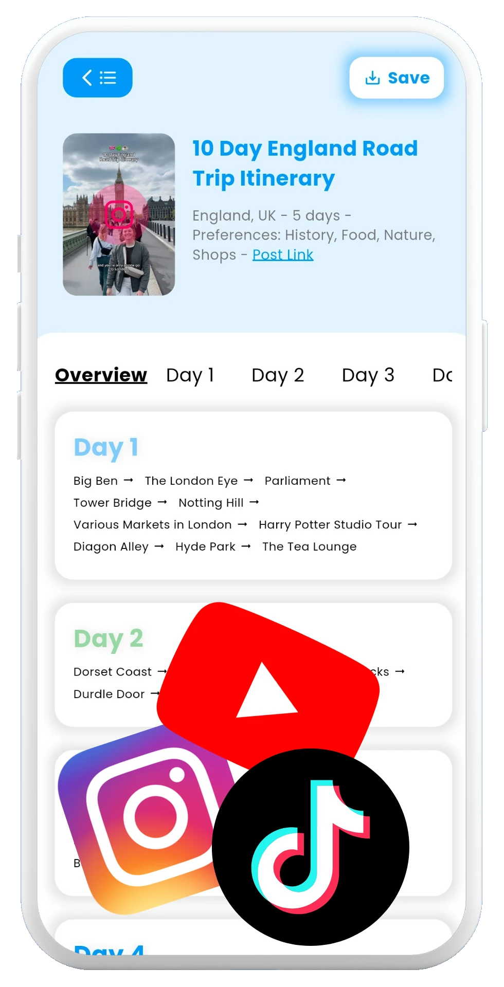 Scan Posts & Create Trips