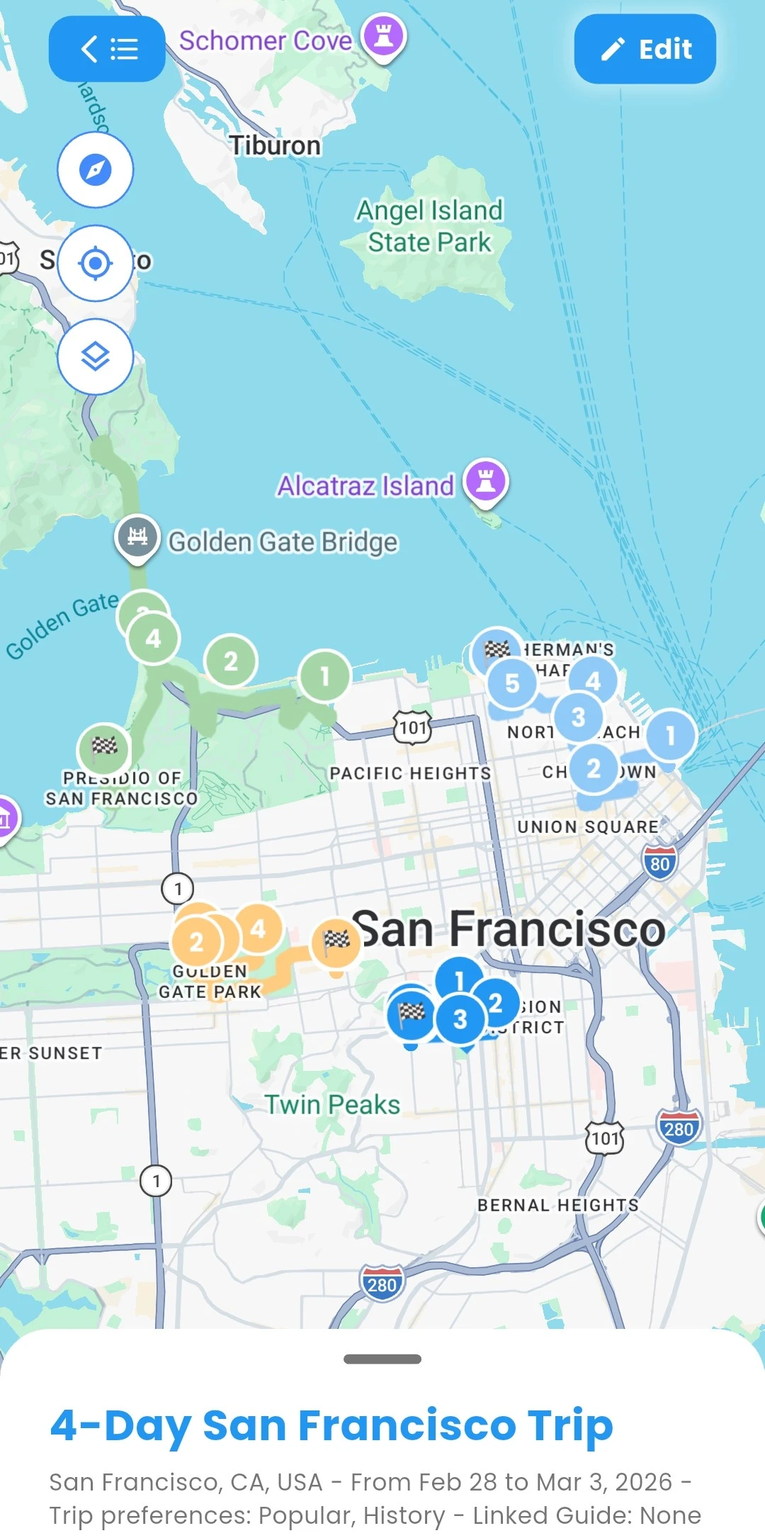 Initial ambitious SF plan - full map