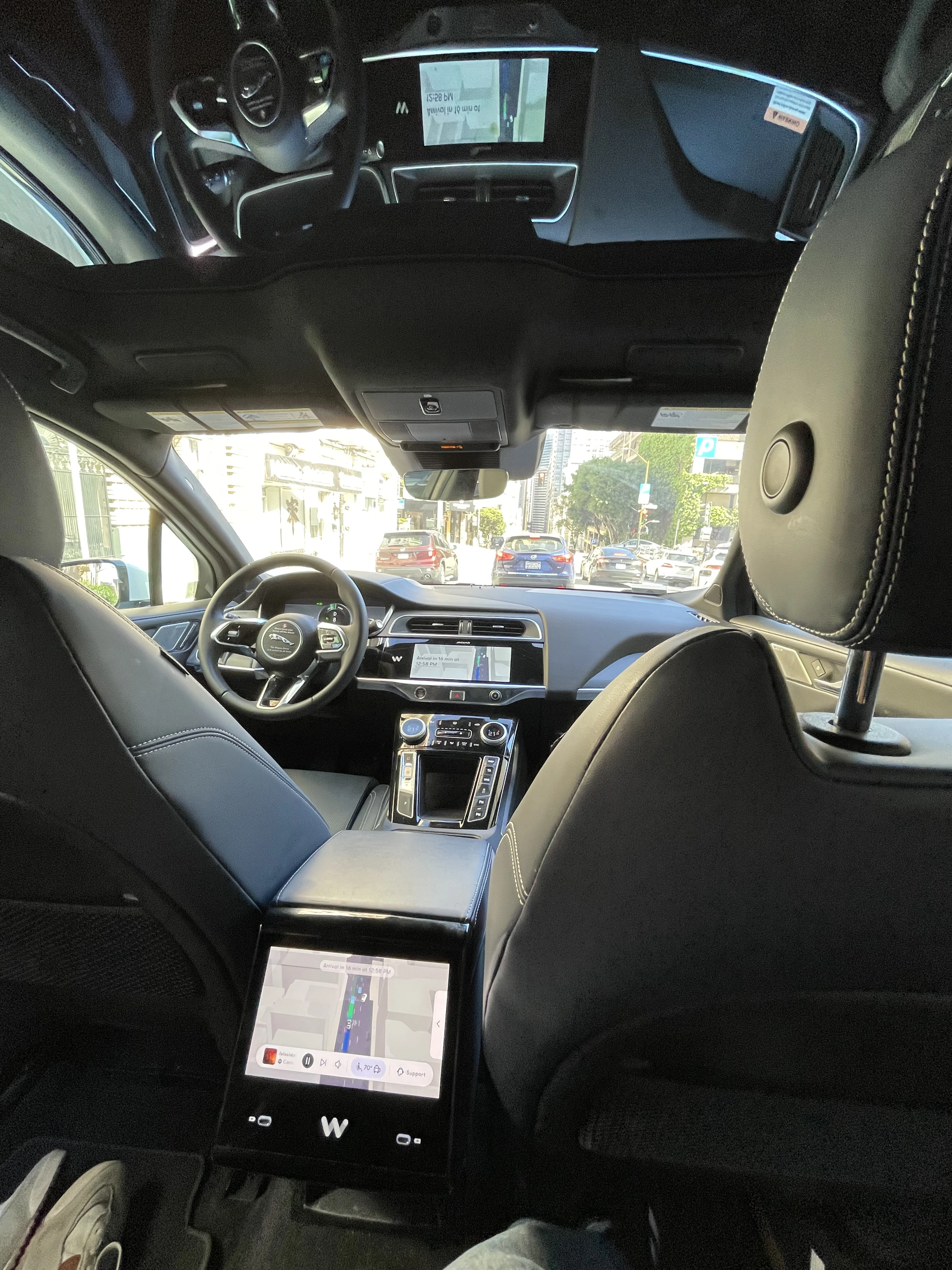 Waymo from inside