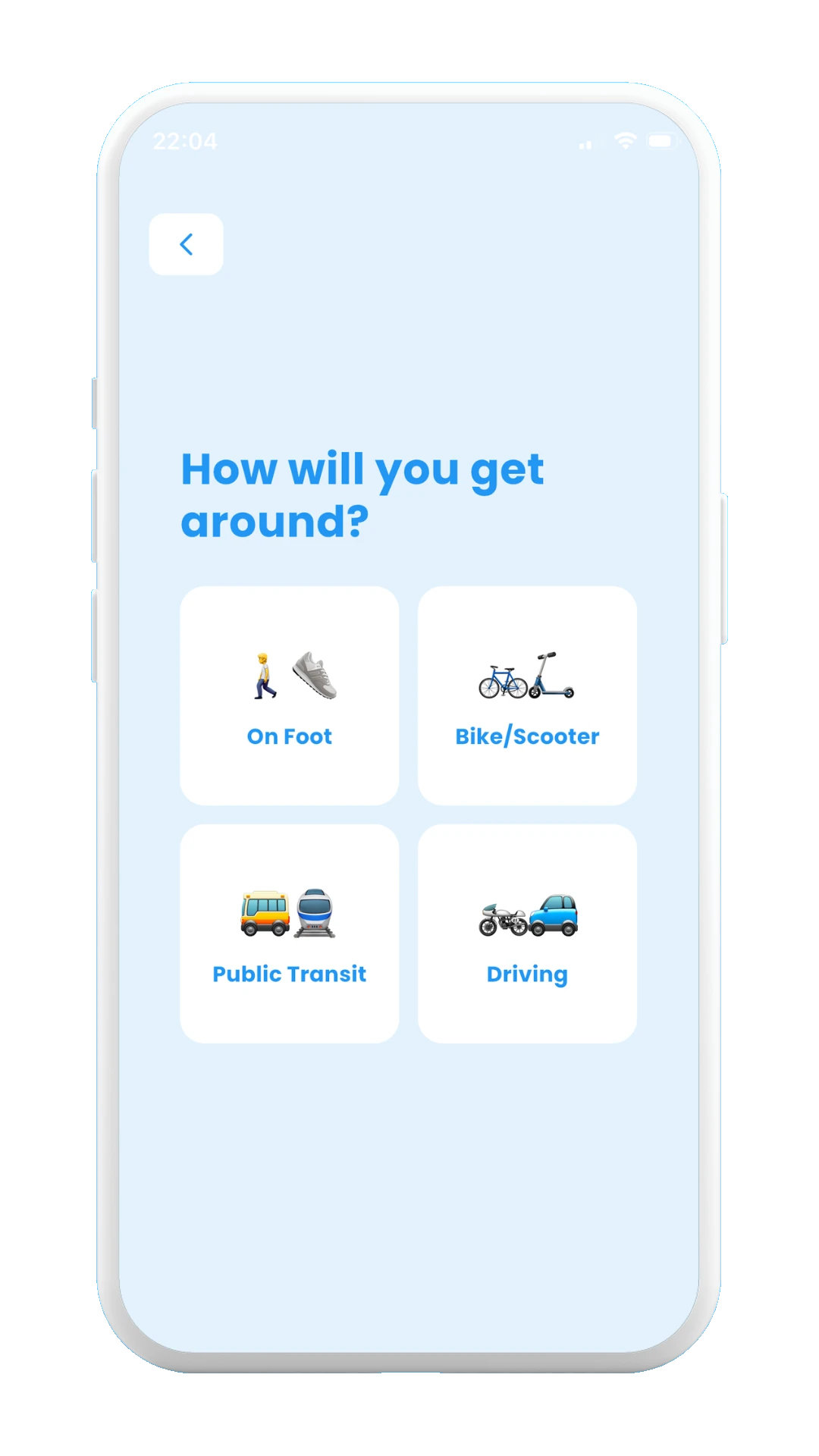 Create Trips with AI: Choose Transport