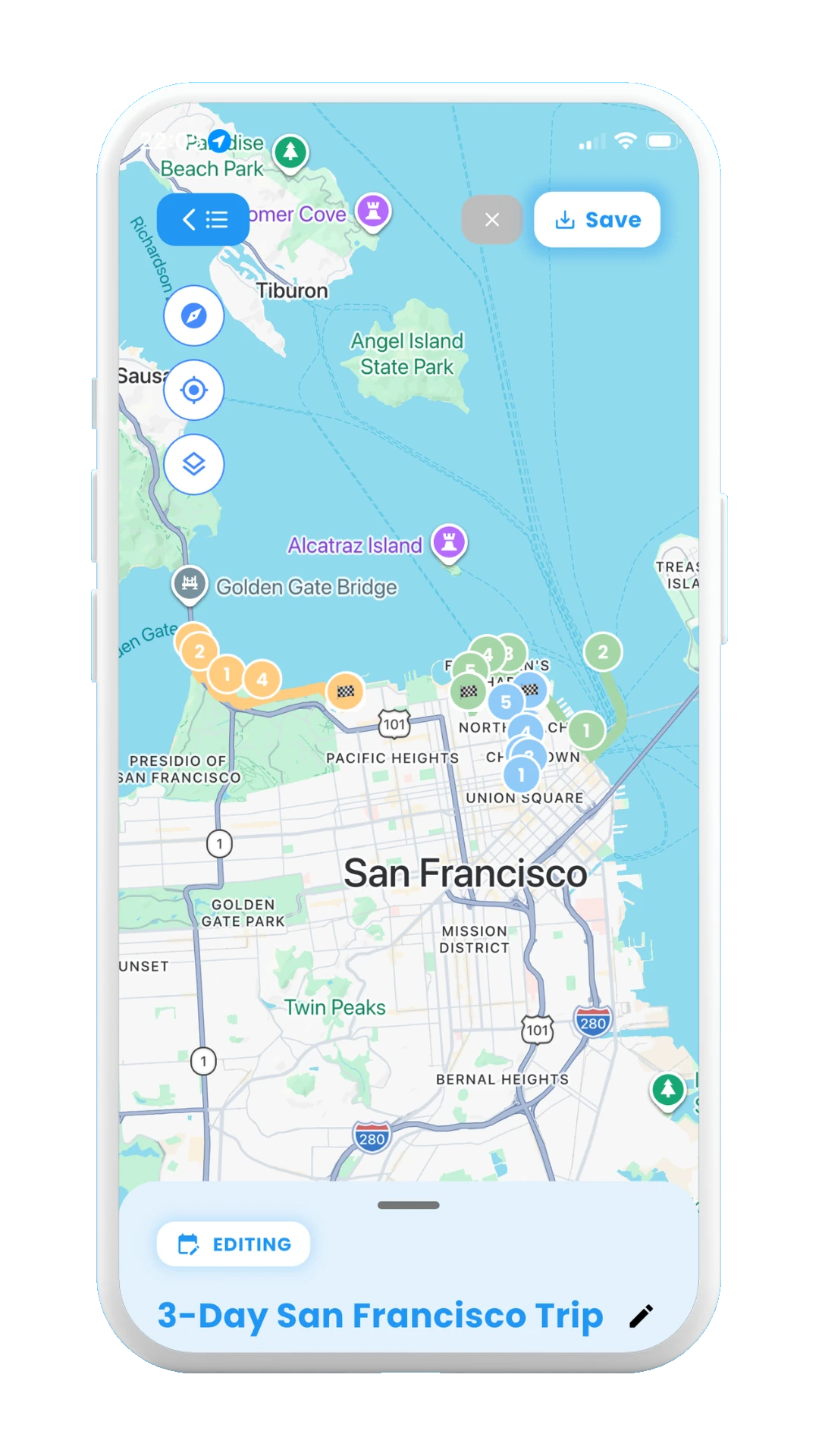 Create Trips with AI: Created Trip Itinerary