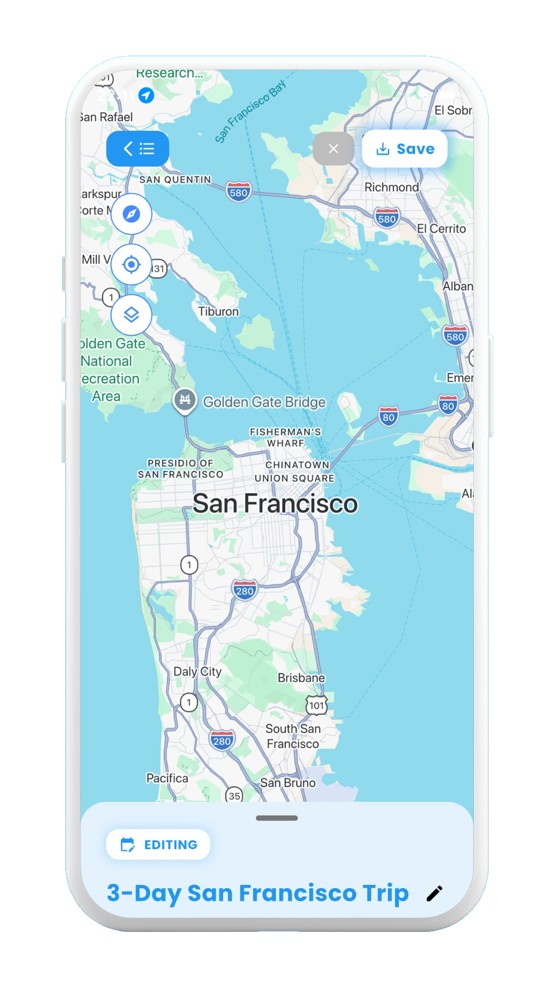 Meily Trips: Create New Trip from Scratch: Empty Trip