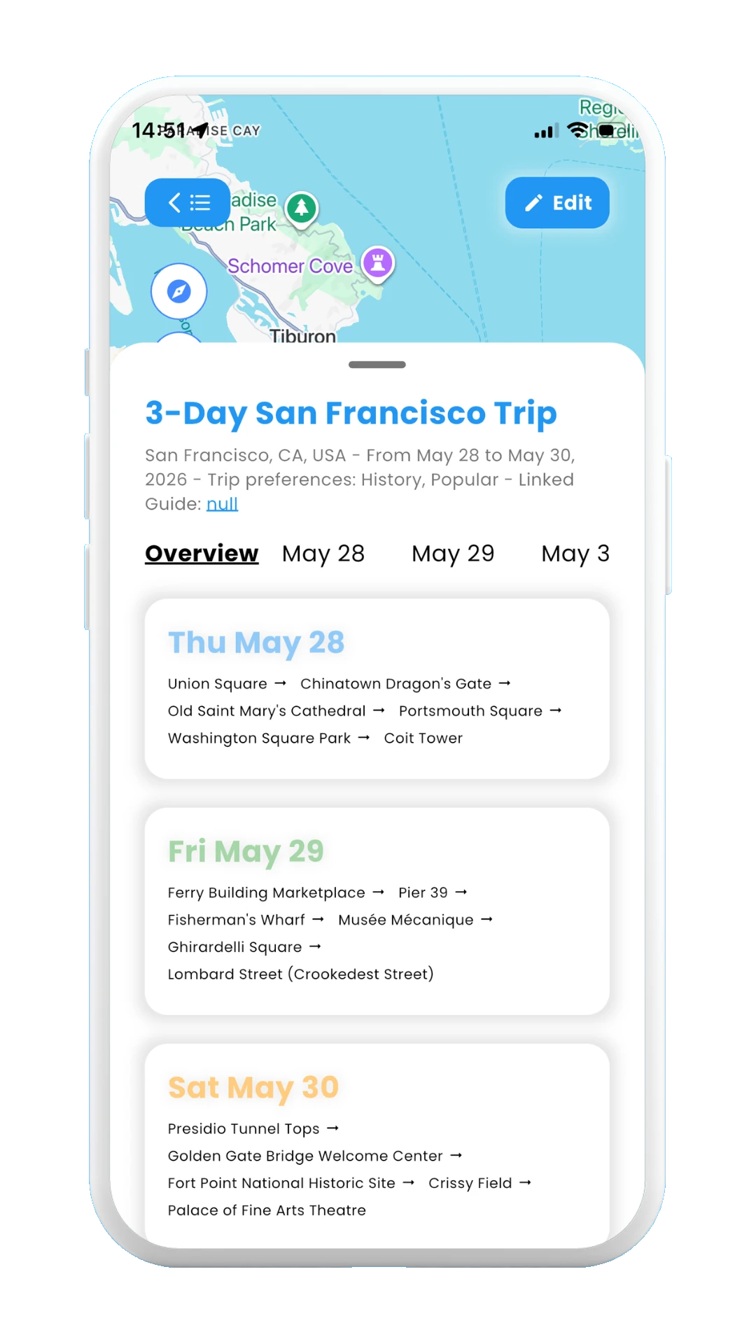 Meily Trips: How to Use Trip Itineraries