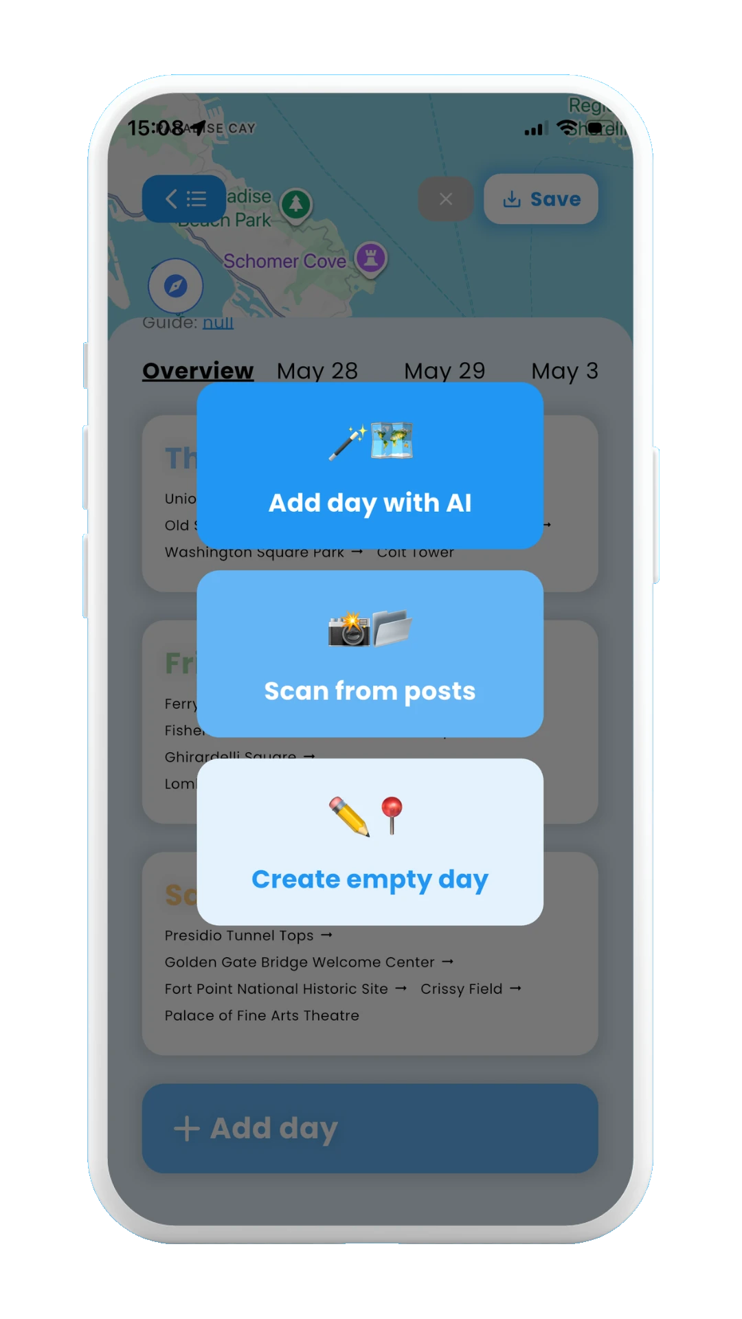 Meily Trips: Add a New Day to your Trip Itinerary: Options