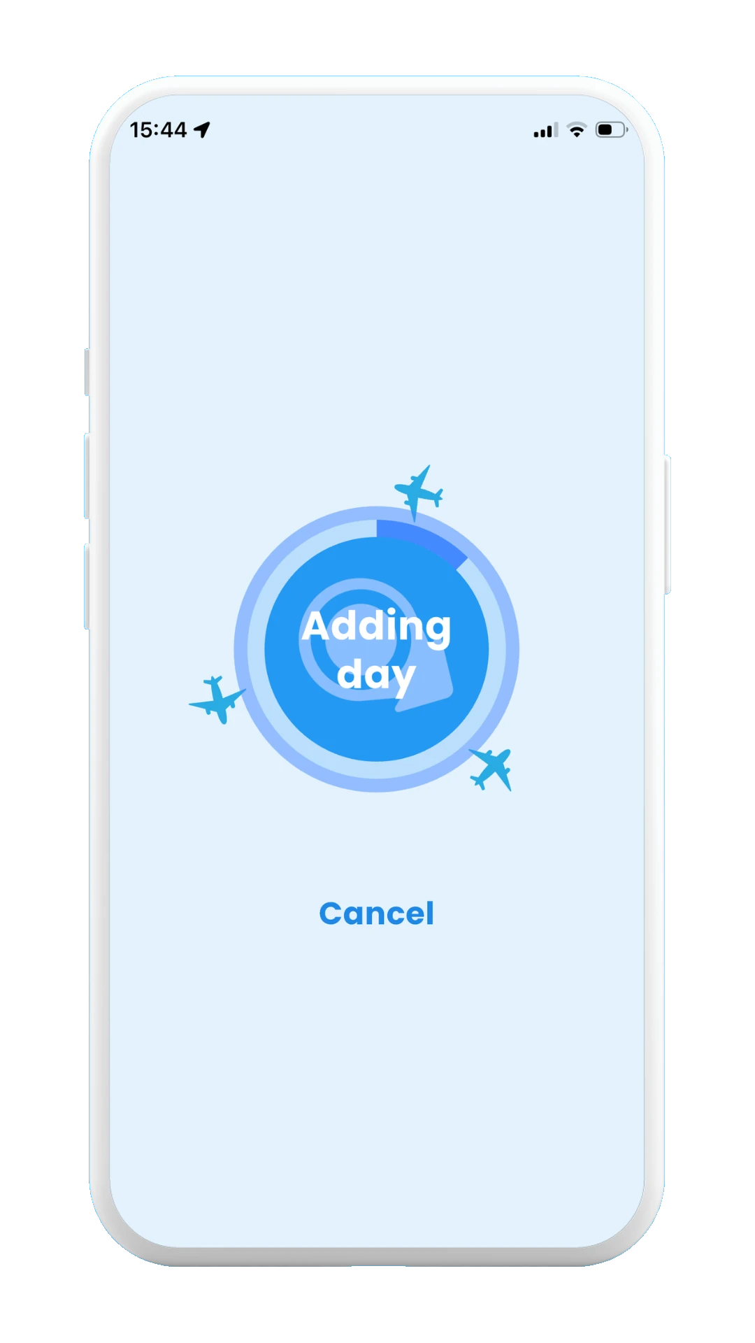 Meily Trips: How to Add a new day with AI: Loading