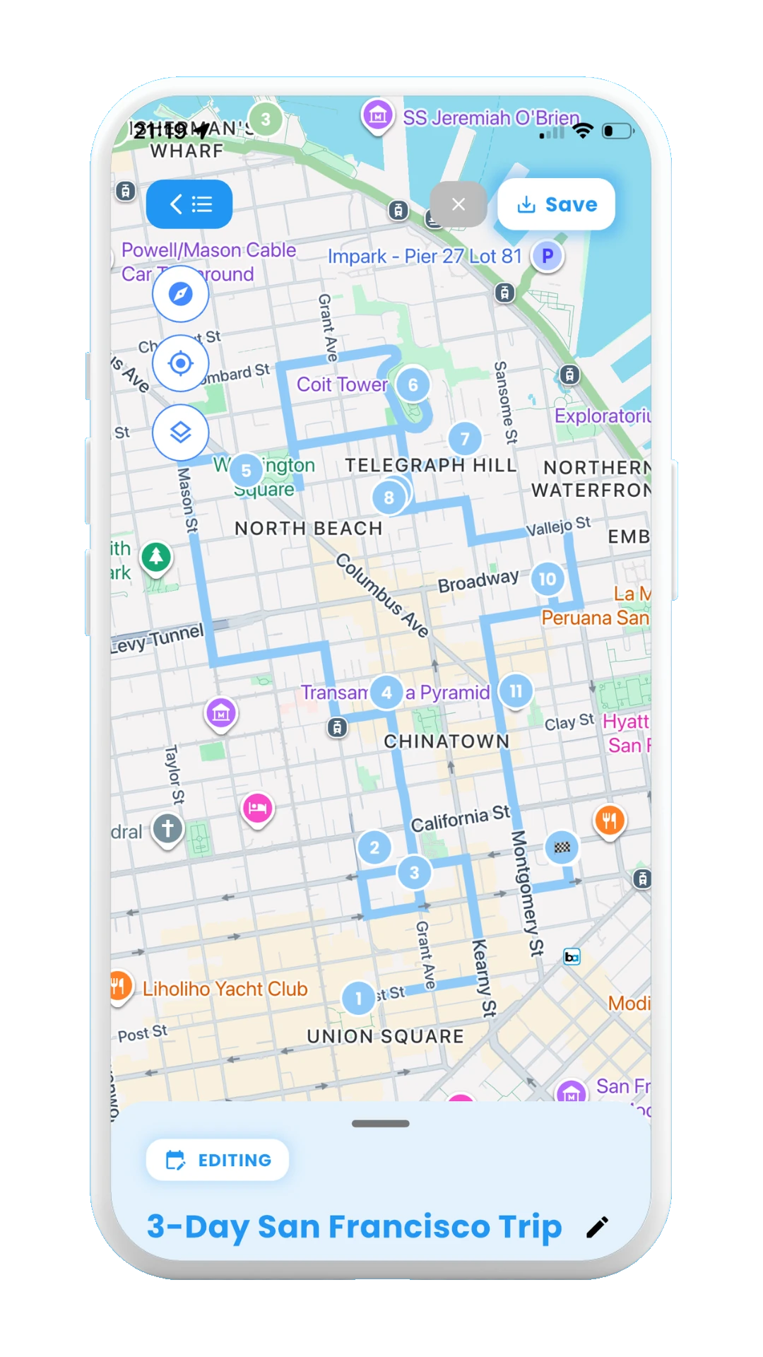 Meily Trips: How to Add a new stop with AI: New stops on map