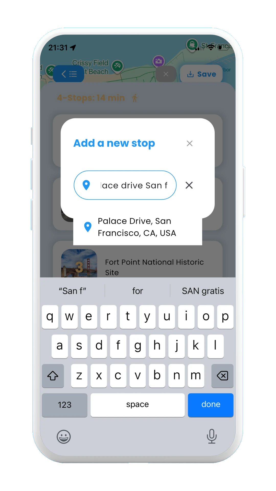 Meily Trips: How to Add a new stop manually: Choose your stop