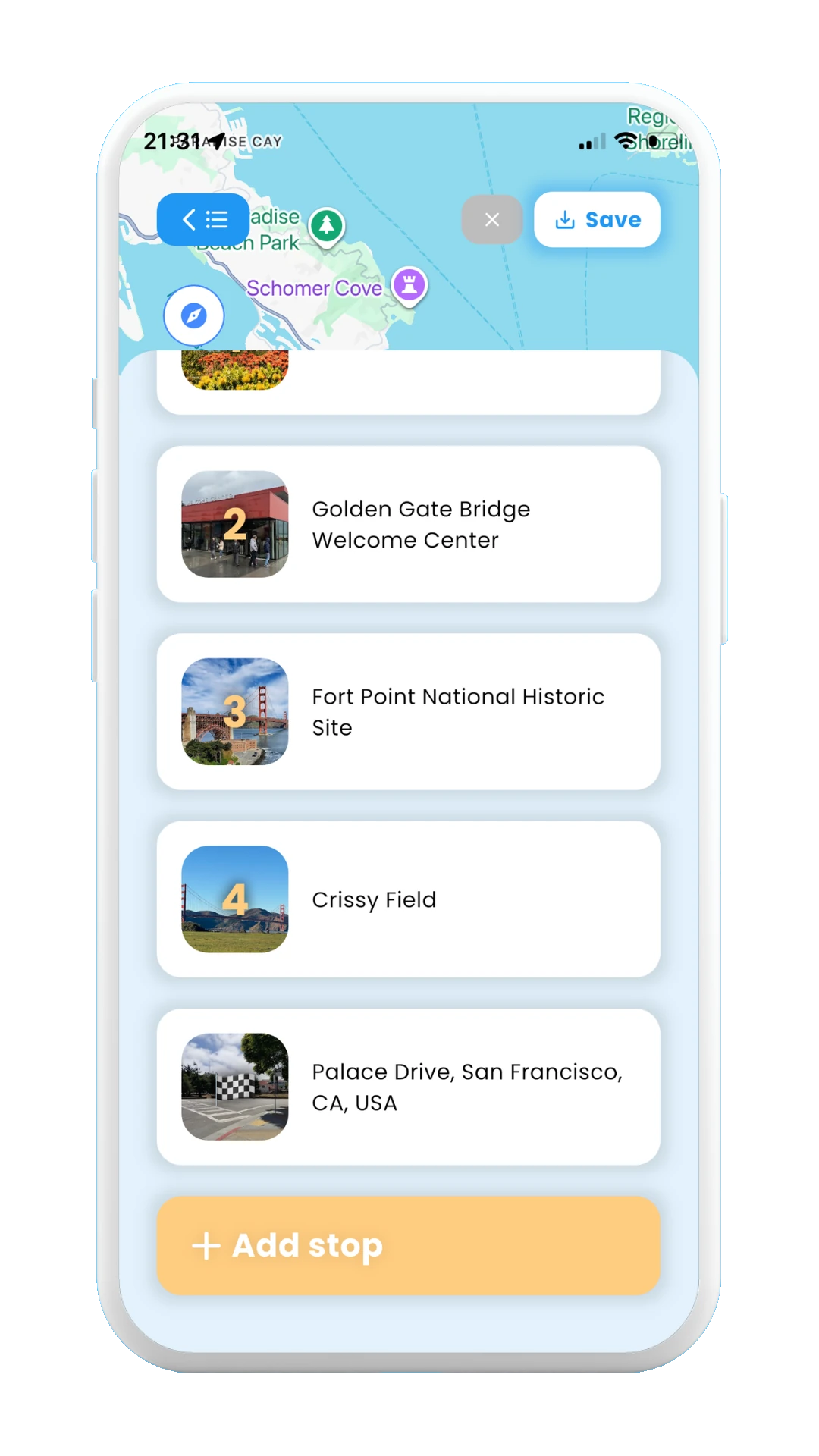 Meily Trips: How to Add a new stop manually: New stop