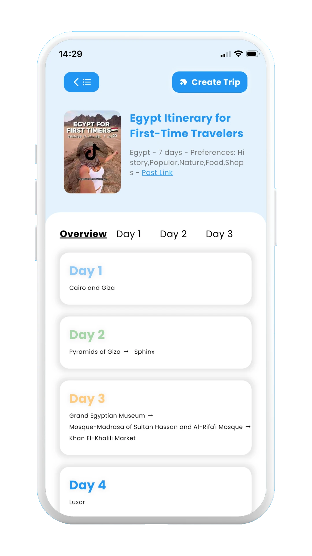 Meily Trips: Sample Scanned Post