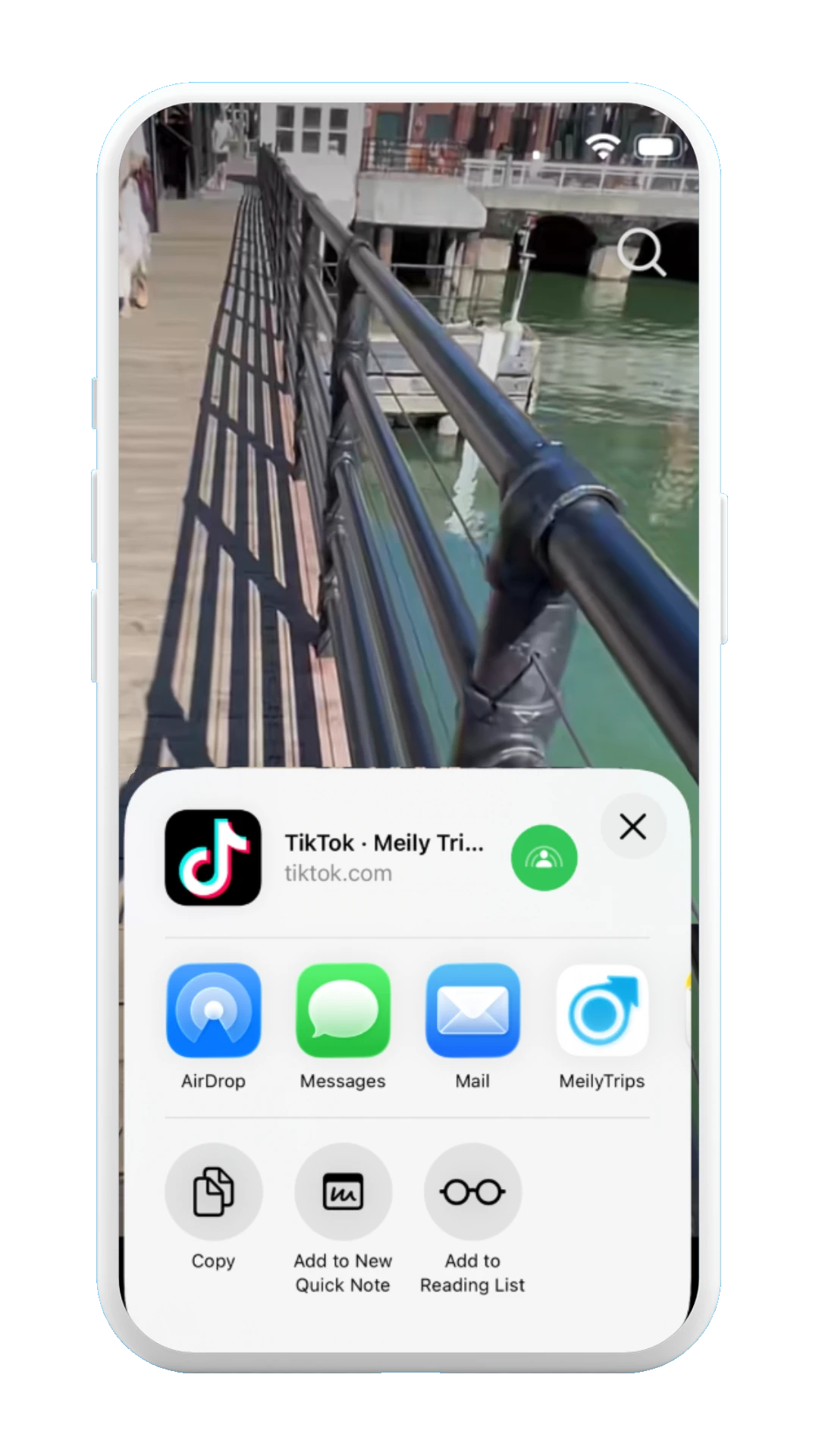 Scan Posts & Create Trips: Share Post to Meily Trips