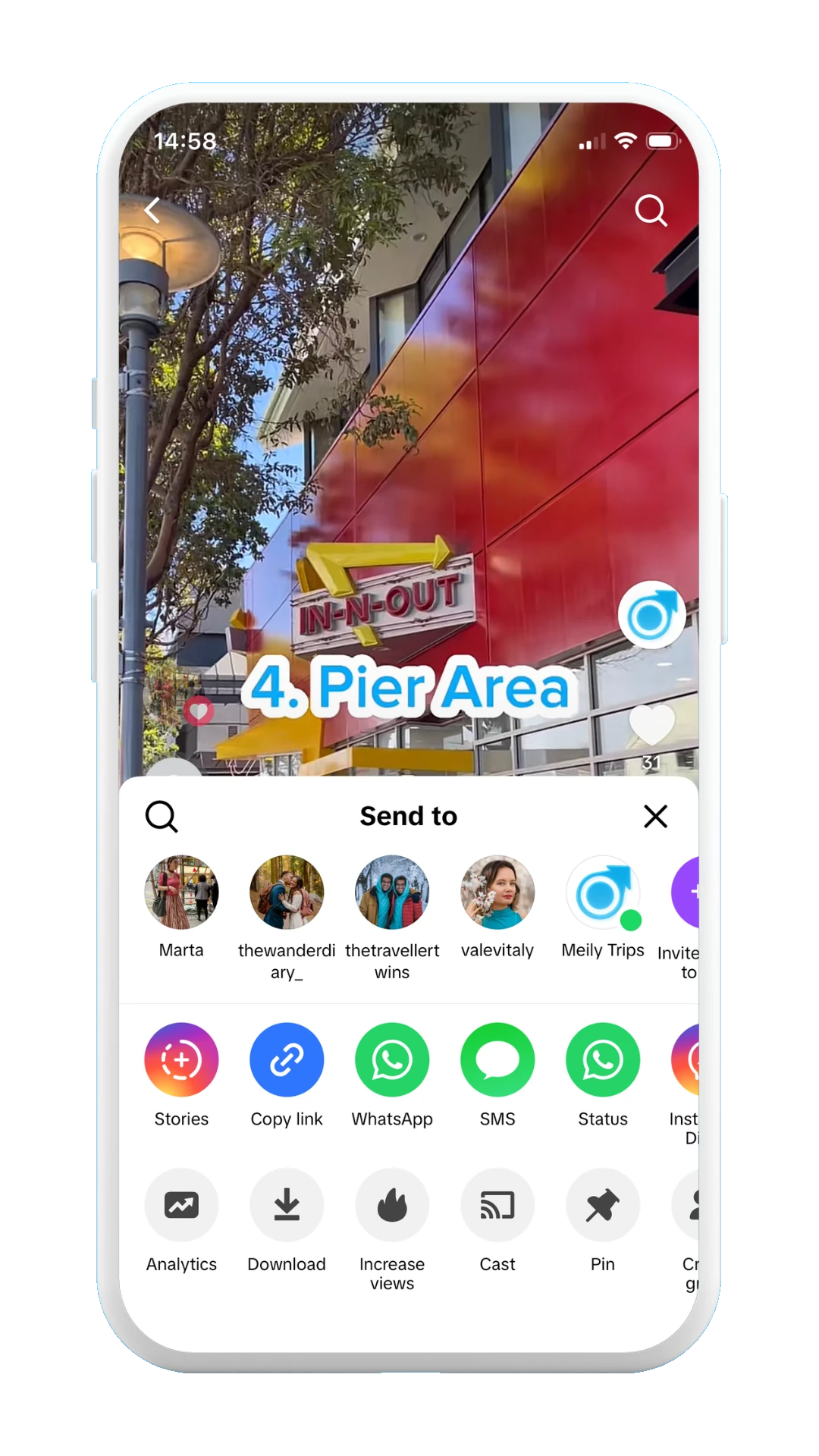 Meily Trips: Scan a post from social media: Copy post link
