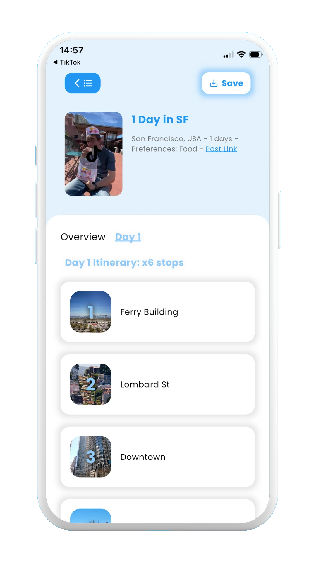 Meily Trips: Scan a post from social media: Scanned overview