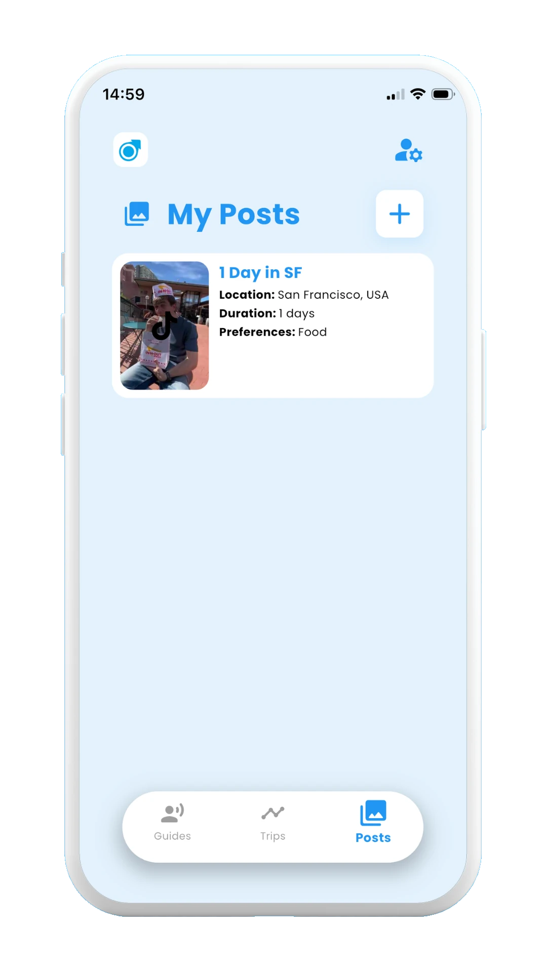 Meily Trips: Scan a post from social media: Post scanned