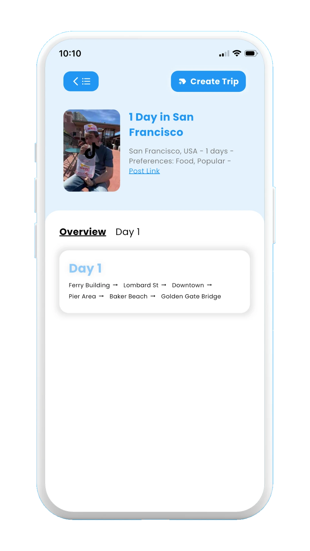 Meily Trips: How to create a trip from a post: post page