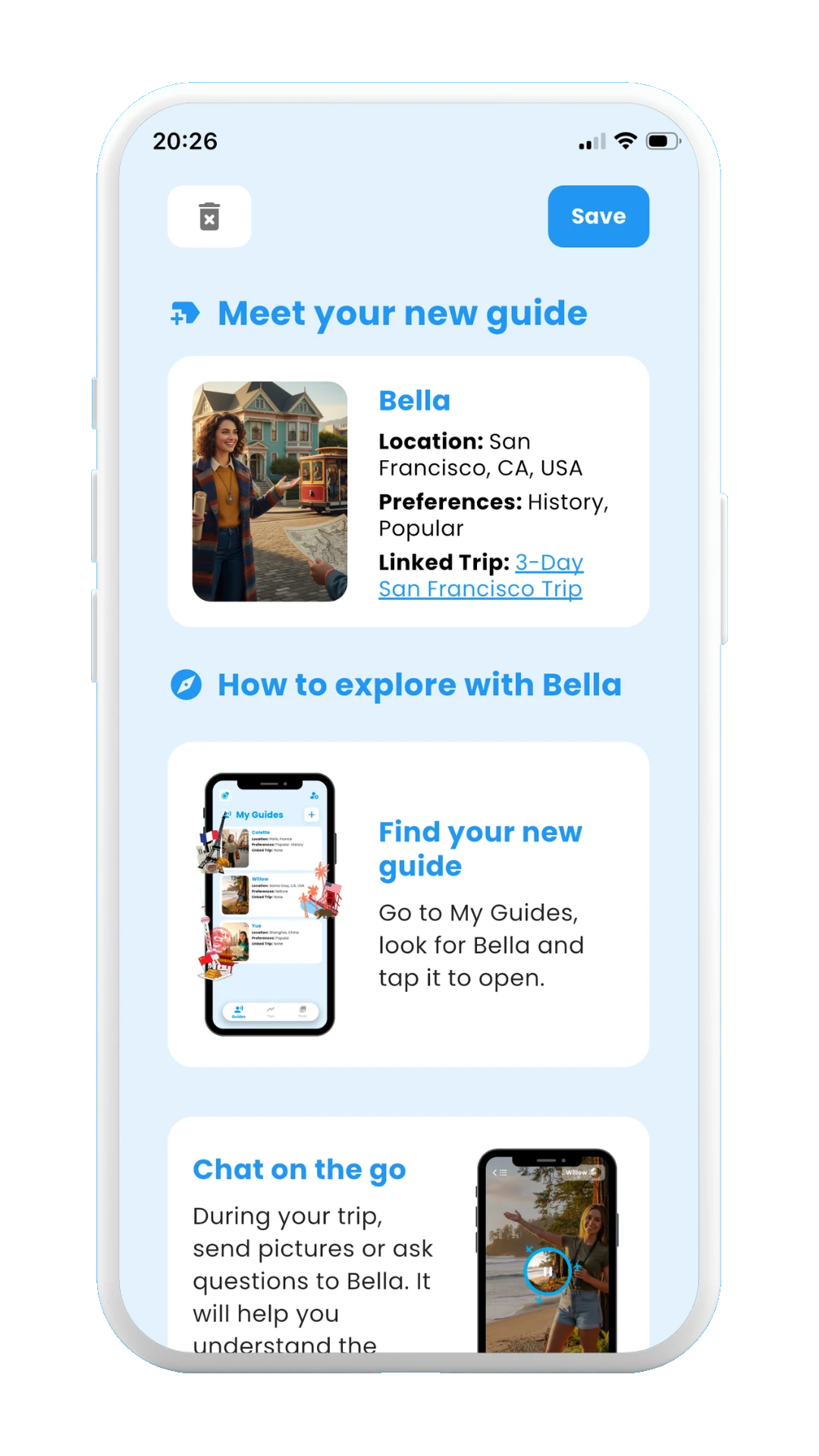 Meily Trips: Create New Guide: New guide