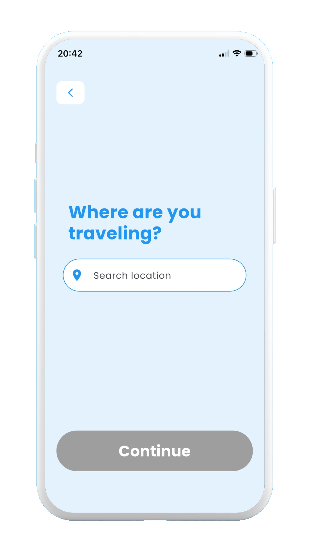 Meily Trips: Create New Guide: Choose Destination